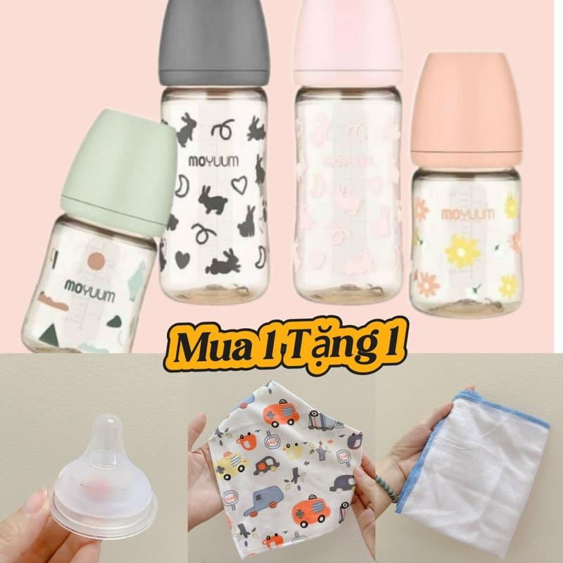    QUÀ TẶNG   Bình sữa Moyum cao cấp nhựa PPSU size 170ml 270ml Cho Bé 