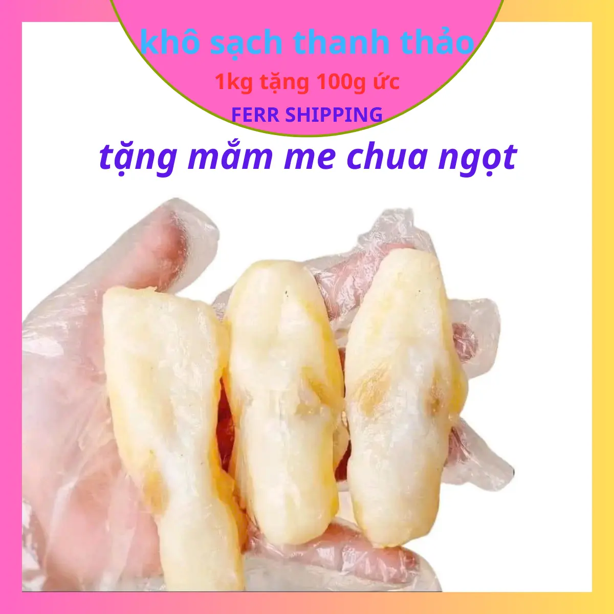 Khô ức cá dứa tang mam me chua ngot tang 100 gam thơm ngon béo ngậy Food Cay