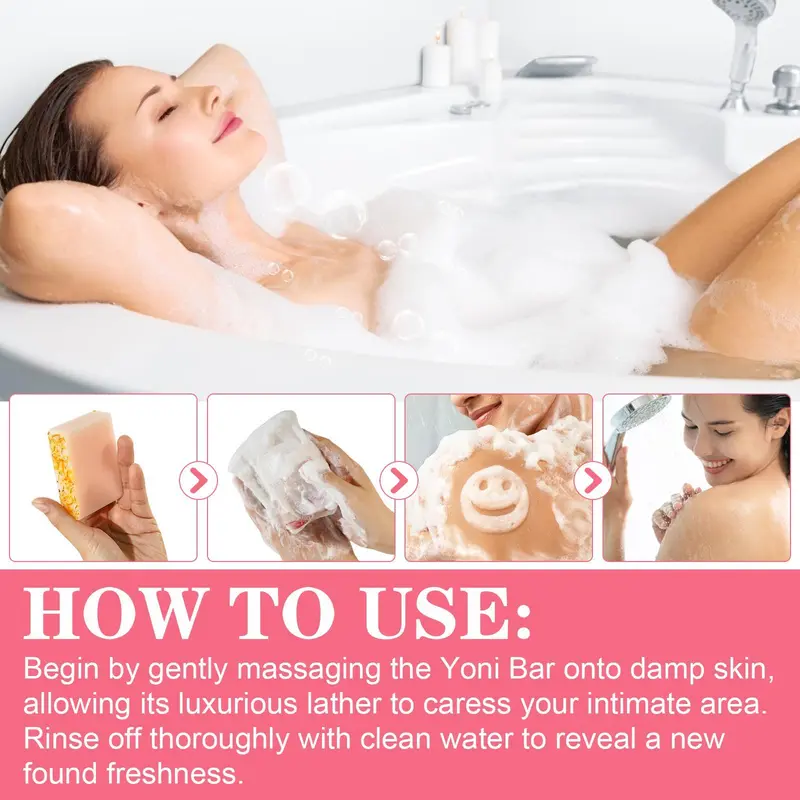Strawberry Flavor Bath & Body Care Set, Including 1 Count Oil & 1 Count Soap, Women's Cleansing and Care Set 6