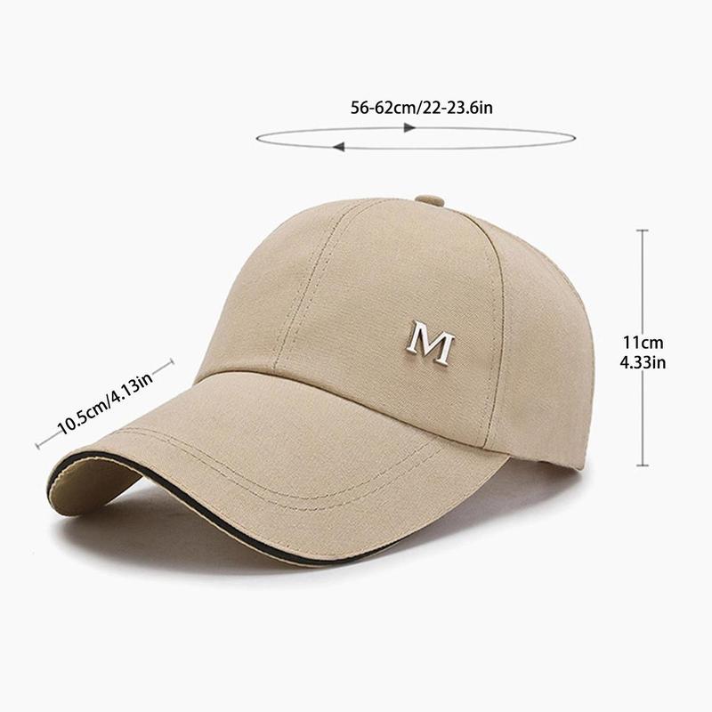 Product Introduction of Caps For Men Summer Cotton Hat Embroidery Hip-Hop Men Women Baseball Cap Adult Sport Casual Long Brim Sunscreen Sun Hat 0