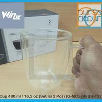 Gambar Winox Double Wall Glass Cup 480 ml (16,2 oz) - Set 2 Pcs dari Bursa Dapur Mall Kota Administrasi Jakarta Barat 3 Tokopedia
