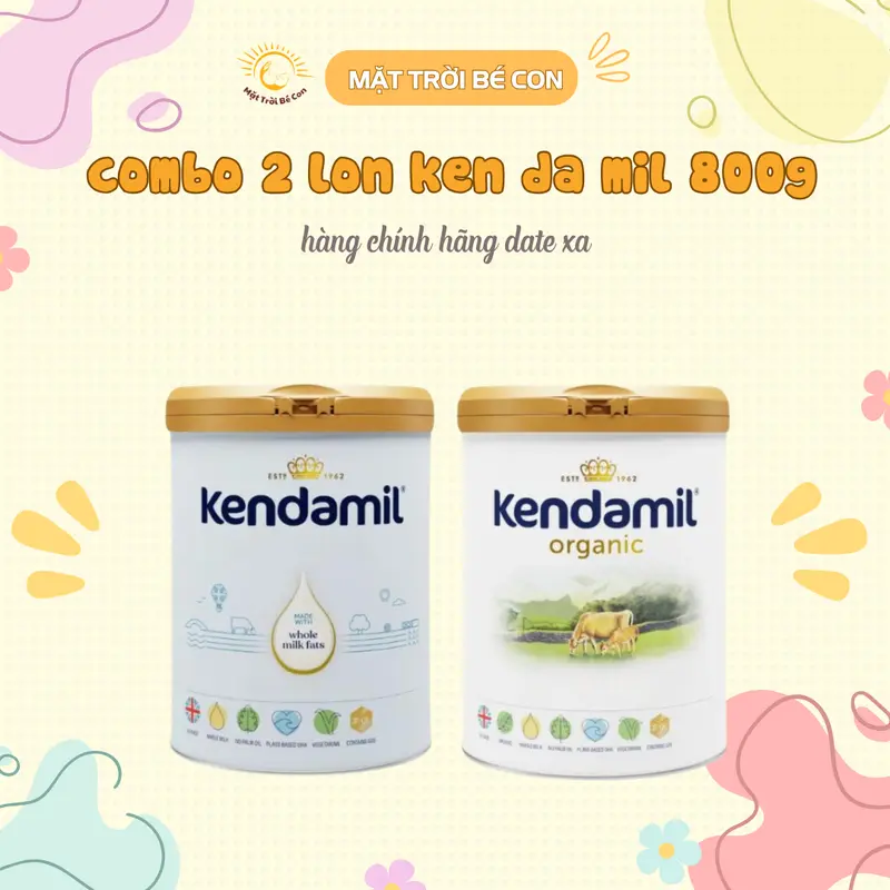 [combo 2 lon] sữa CT tăng trưởng Ken DA Mil Ngyên Kem Nhập KHẩu Anh Quốc Lon 800g hỗ trợ chiều cao và tiêu hóa 2