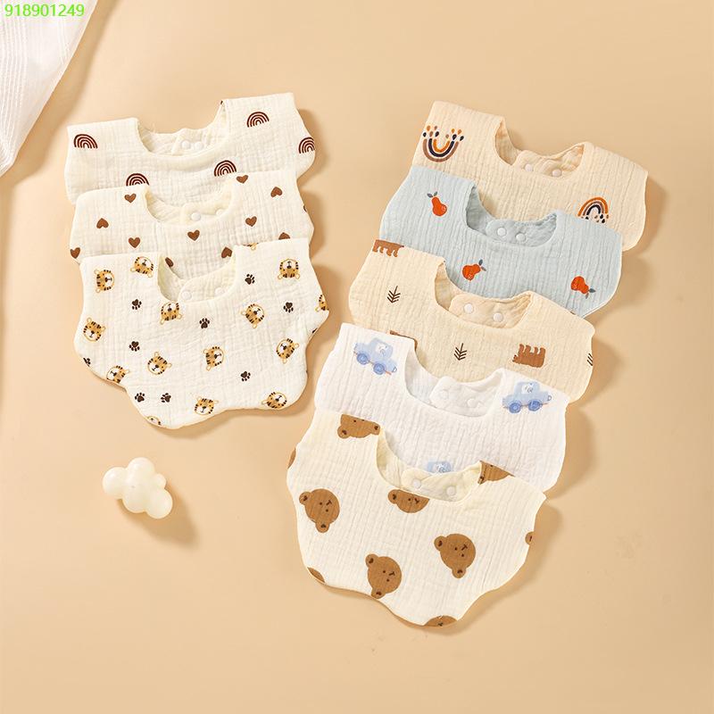 Madelineshop168  สินค้าเฉพาะจุด จัดส่งได้ตลอดเวลา พร้อมส่งผ้ากันเปื้อนเด็ก ผ้าซับน้ำลาย ผลิตจากผ้าฝ้ายธรรมชาติ ระบายอากาศได้ดี️ร้านไทย️ เด็กทารก เด็กหญิง เด็กผู้ชาย 1