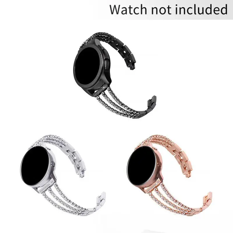 Fashionable metallic Watch Band, Adjustable Watch Band for Women & Men, Wearable Accessories Compatible with Samsung Galaxy Watch 3 4 5 6 40mm 44mm/46mm 47mm 0