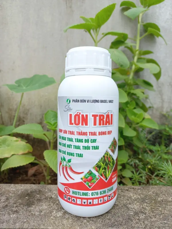 Phân bón lá Siêu Lớn Trái cho ớt, rau màu 500ml -  Giúp trái lớn nhanh, dưỡng trái đẹp màu và nặng kí 3
