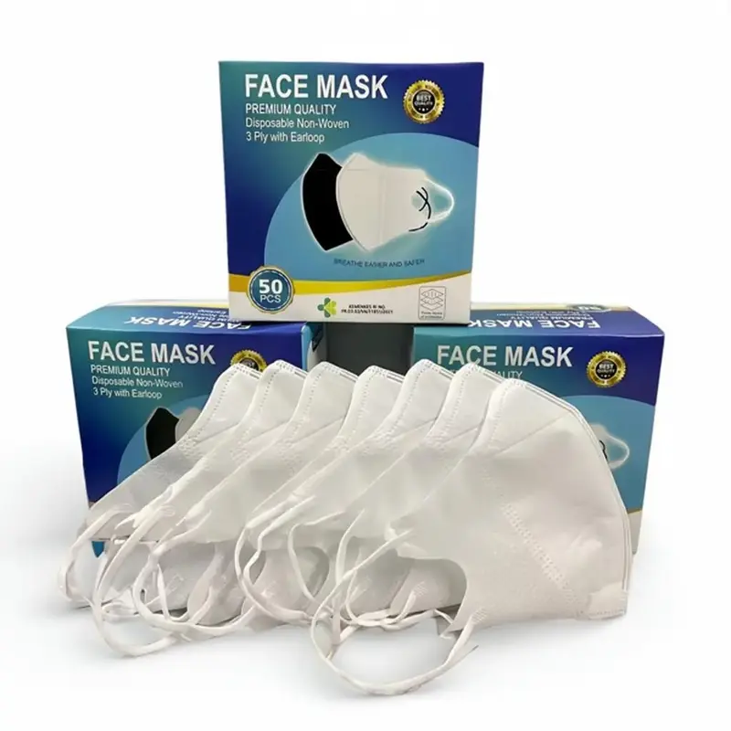 Masker Duckbill Facemask 3ply MURAH Earloop isi 50 Mask 1