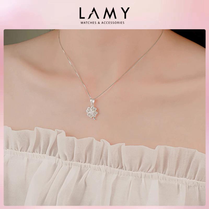 Dây chuyền bạc nữ CDE Special Four Leaf Necklace Silver CDE6342 - Dây chuyền nữ