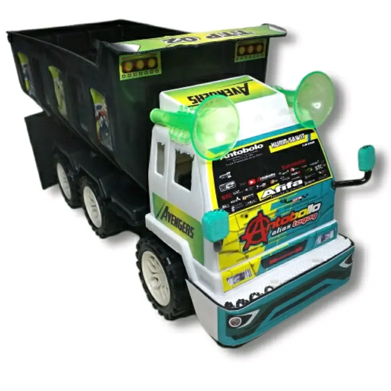 Miniatur Trek Modif TTP02 X Truk Oleng Antobollo Set Hadiah Anak Cowok Pendidikan 0