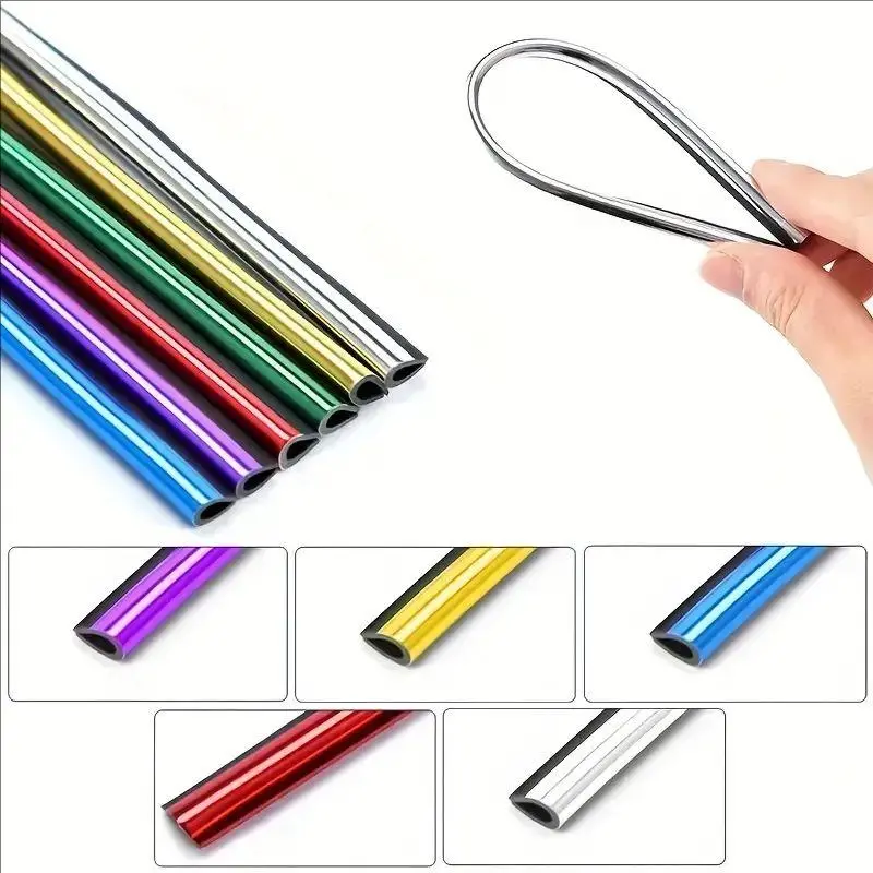 Car Air Conditioner Outlet Decorative Strip, U-shaped Chrome-plated Car Air Conditioner Outlet Decorative Strip, Car Interior Decoration Accessories 5