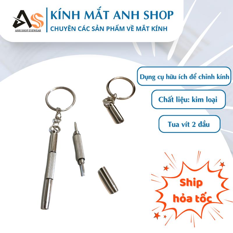 Tua vít vặn kính mini 1 đầu 2 cạnh, 1 đầu 4 cạnh và tua vít chuyên dụng sửa kính mắt, đồng hồ...
