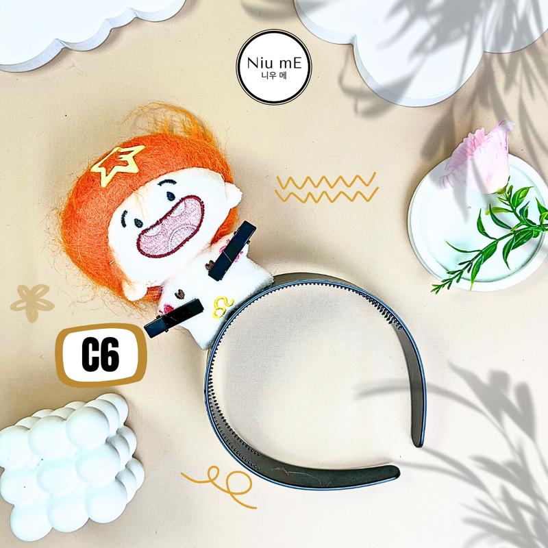 Bando Troll Series Crazy Hair Messy Look  Headband Korea Lucu Gemoy dan Viral, Aksesori Anak Perempuan Plastik Boneka Hadiah bando Laki 7