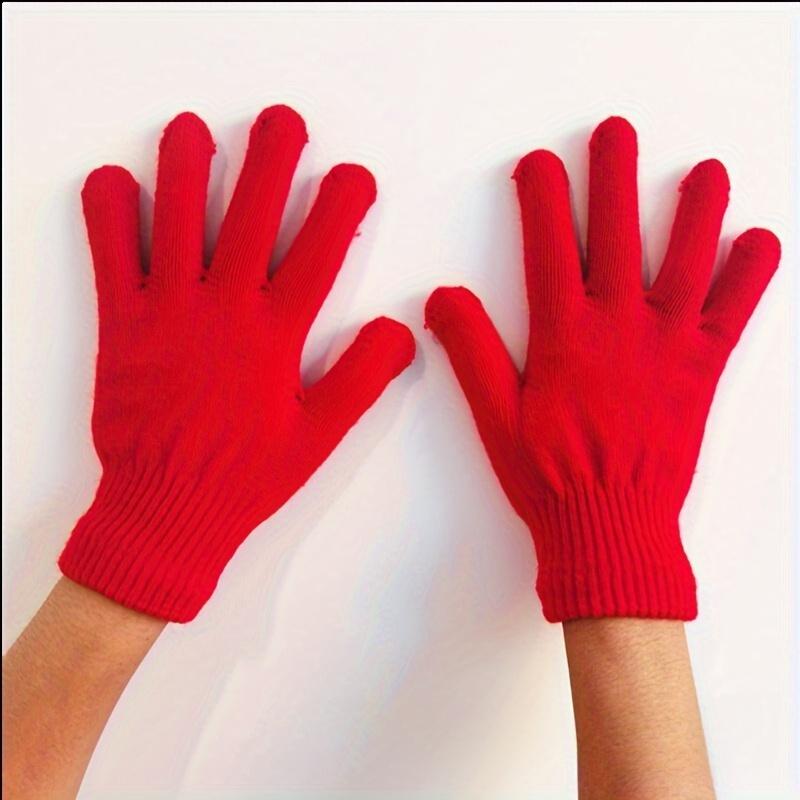 1 Pair of Thermal Gloves - Breathable, Sweat-Absorbent, Outdoor Sports Thermal Gear, Comfortable, Universal Adult Knitted Gloves 2