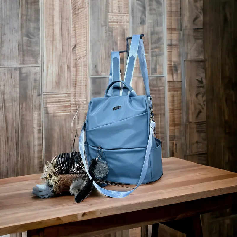 Tas Ransel Wanita Fashion Kekinian Bahan Nilon Lembut dan tahan Air untuk Gadis Remaja Tas Ping