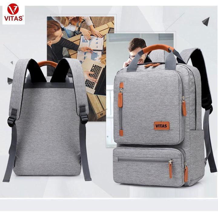 Balo laptop thời trang Vitas VT262 Bag Nam Nhung Đựng Laptop Đồng Chữ Nhật Chữ Nhật