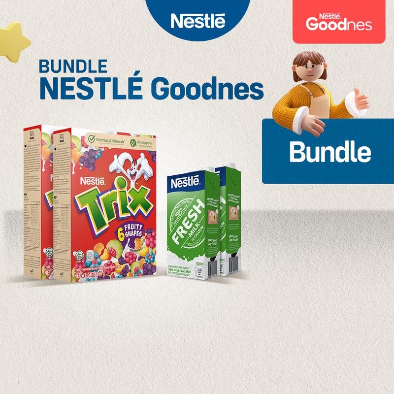 Trix Breakfast Cereal 330g x2 + Nestle Fresh Milk 1L x2 - TikTok Shop ...