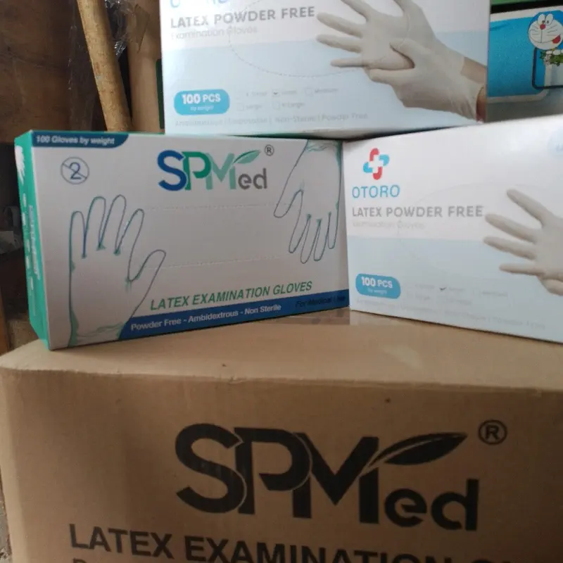 sarung tangan latex spmed free powder kemenkes 0
