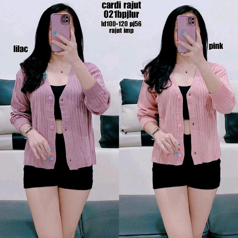 Cardigan rajut basic kancing 3 1