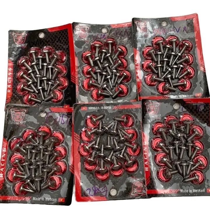  Bộ ốc áo SALAYA mẫu THÁI inox 304- Tặng Kèm Long Đền KItaco - Bảo hành rỉ sét  Chú Ý Chọn đúng xe  wavenho 