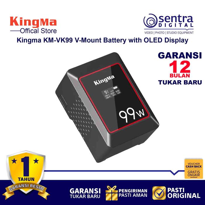 Gambar Kingma V-Mount Battery with OLED Display 6700mAh ( KM-VK99 ) dari Sentra Digital Kota Surabaya Tokopedia