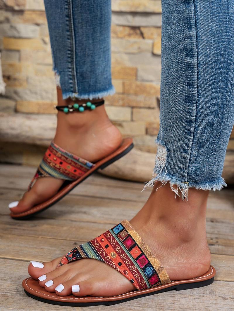 Product Introduction of Women's Boho Style Colorful Barefoot Sandals, Fashionable Barefoot Sandals for Summer, Casual Vacation Beach Sandals for Women & Girls, Footwear 5