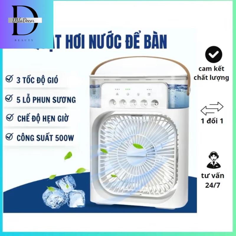 Quạt điều hoà hơi nước mini 600ml, quạt phun sương tạo ẩm làm mát để văn phòng Phụ Kiện