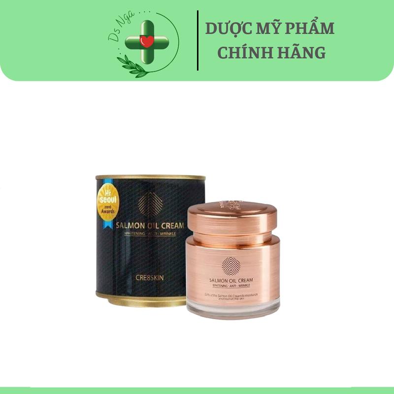 [Vỏ lỗi-Cty full tem] Kem dưỡng da cá hồi Salmon Oil Cream Cre8skin 80g Làm Đẹp Da Chăm Sóc Da Skincare Dưỡng Ẩm Da PHARMA