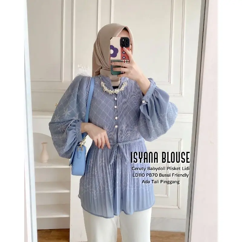 🔥PROMO~ ISYANA BLOUSE (LABEL MADANI) READY STOK