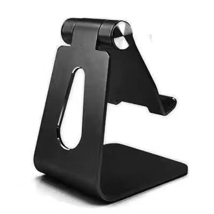 Single Folding Aluminum Alloy Phone Tablet Pad Universal Stand Gift Custom Logo Desktop Metal Stand