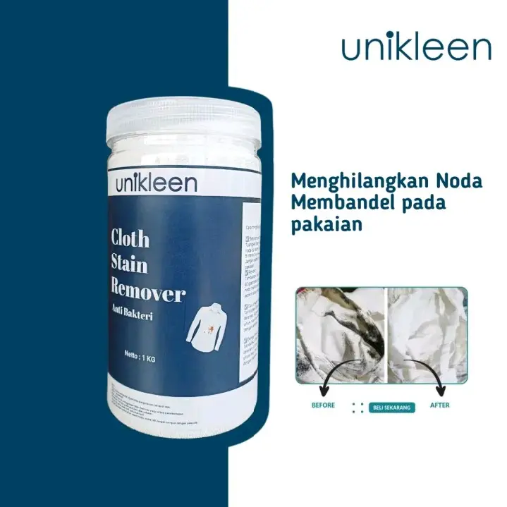 Unikleen Pembersih Pakaian 1KG / Penghilang Noda Membandel Pada Pakaian 1