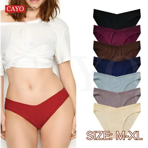 CAYO V Shape Sexy Cotton Bikini Underwear Panty Womenswear