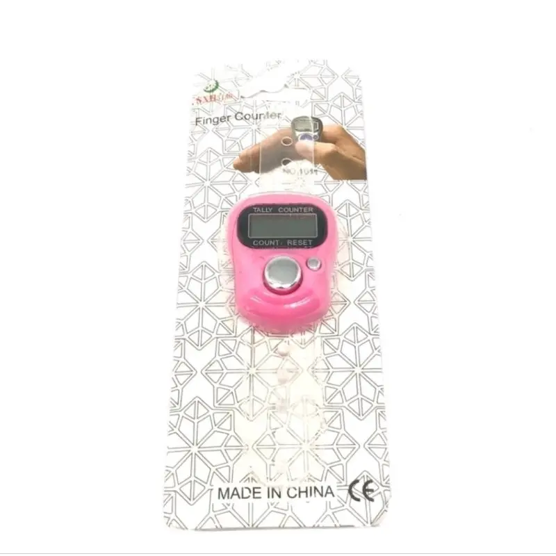 1PCS Tasbih Digital Mini Jari Alat Hitung Finger Electrik Tasbeh Tally Kecil LED A244 7