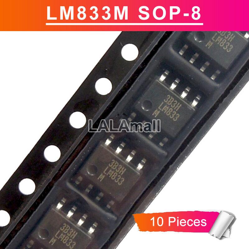 10pcs LM833M LM833 LM833MX SOP-8 Dual Audio Operational Amplifier ...