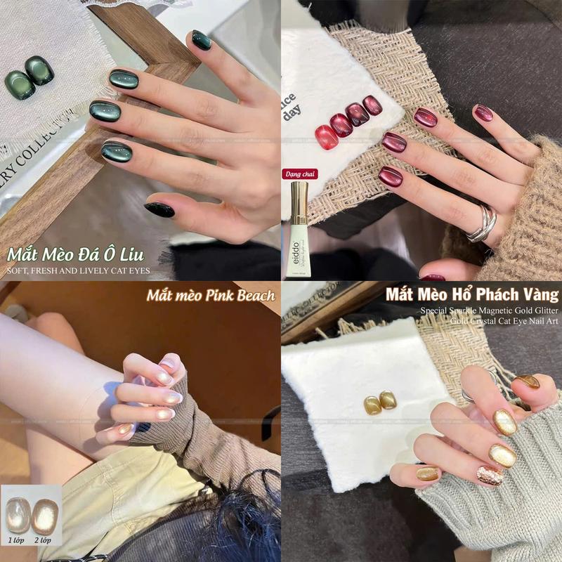 Chai 12Ml Sơn Gel Mắt Mèo Ánh Trăng Cực Quang Hotttrend - Mắt Mèo Sơn Móng Tay Lấp Lánh Siêu Sáng Dễ Hút Vân