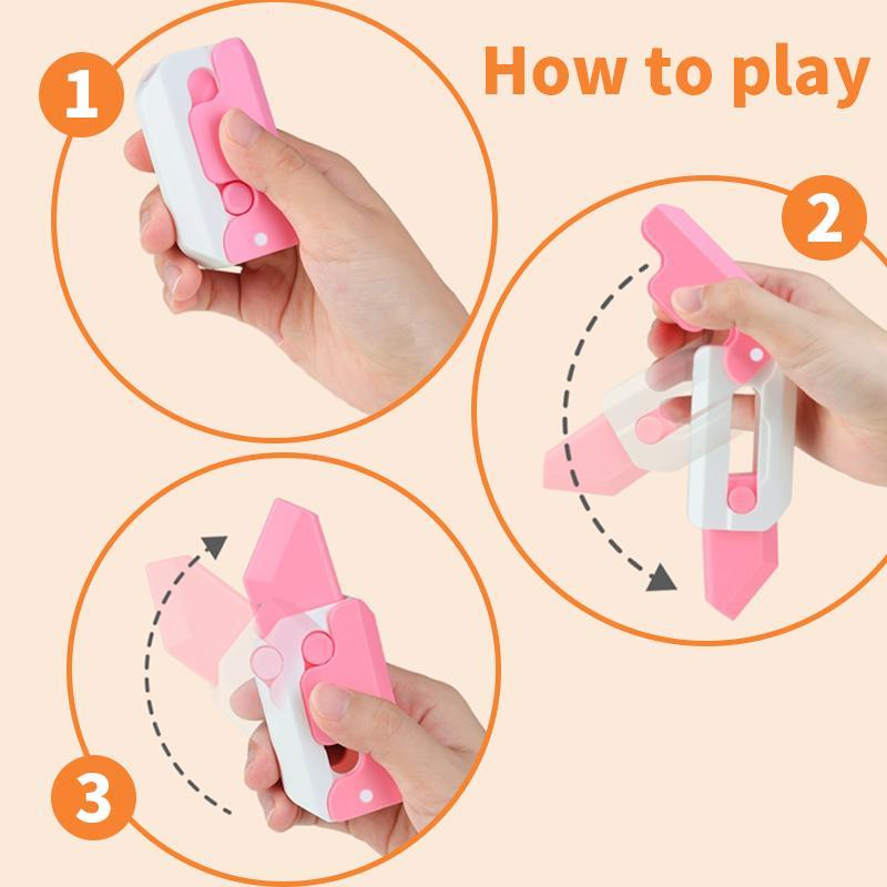 Product Introduction of 3D Gravity Carrot Design Waving Toy, 1 Count Portable Decompression Gravity Fidget Toys for Travel Work Home, Creative Stress Relief Gadget 7