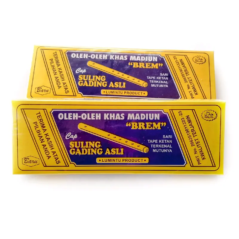 Brem Khas Madiun Halal Suling Gading Murni Sari Ketan Snacks Cemilan Tradisional 0