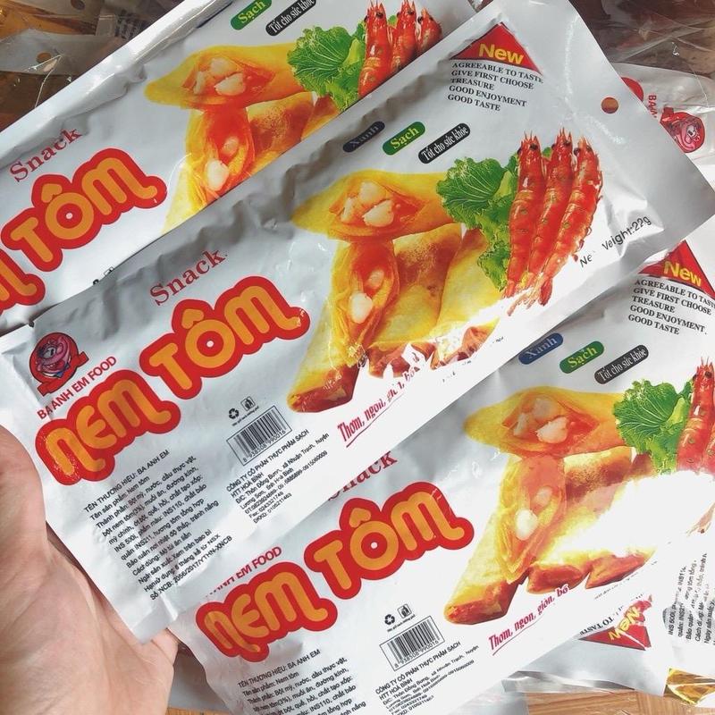 [Combo 30 Gói] Nem Tôm, Đồ Ăn Vặt Tuổi Thơ 2