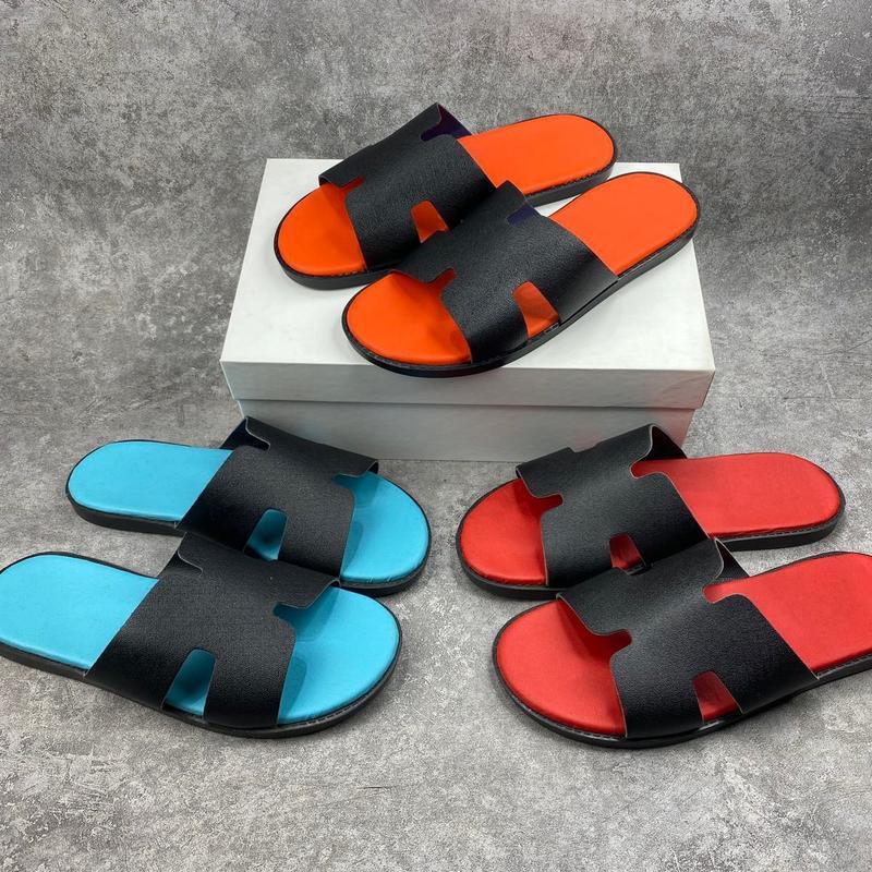 Dép Chữ H Quai Ngang Sang Trọng Dễ Phối Đồ - DéP Slipper Đế Bằng Cao Su Sandal Đồng Quai Da - Size 38-43 2