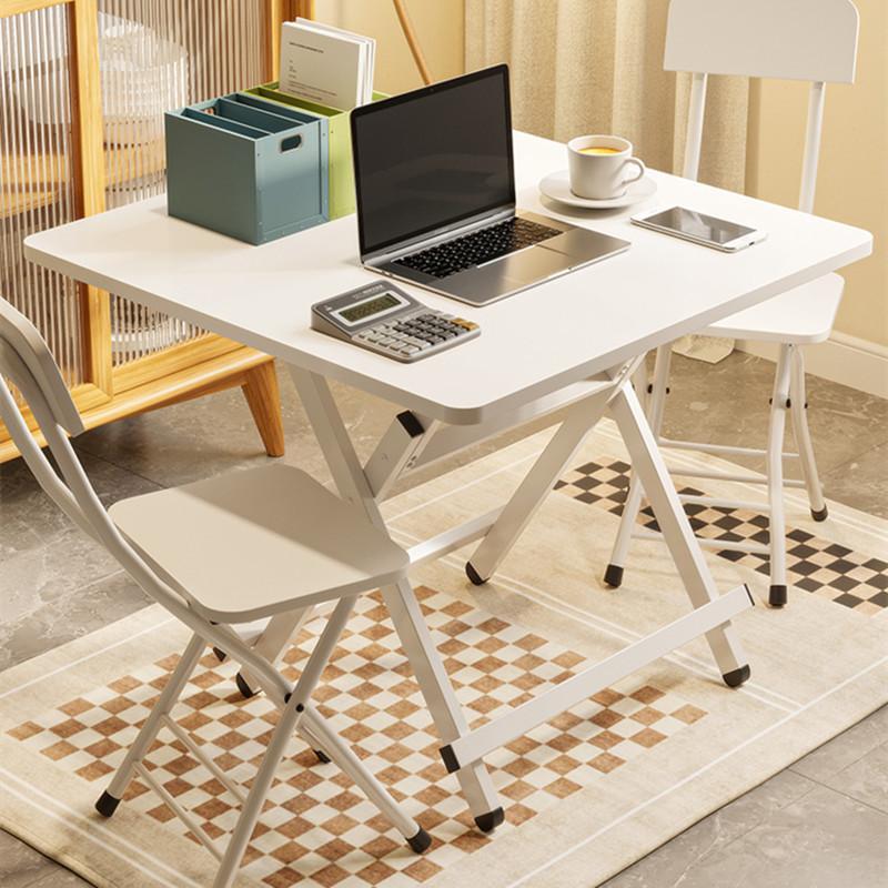 Product Introduction of XiaoZhou-Foldable Dining Table - Warm White, 70x70x72cm, Artificial Plate, 25kg Load 22