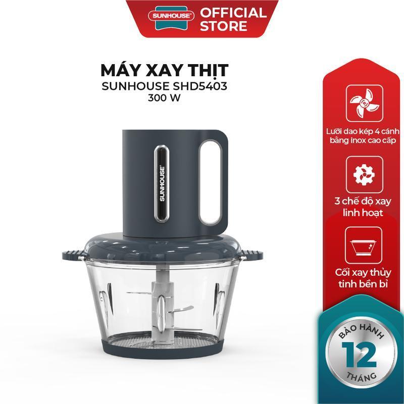 Máy xay thịt SUNHOUSE SHD5403 Công suất 300W- 03 chế độ xay nhuyễn tiện lợi - Bảo hành 12 tháng toàn quốc