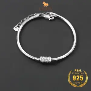 USHOW Gelang Perak S925 Perhiasan Pria