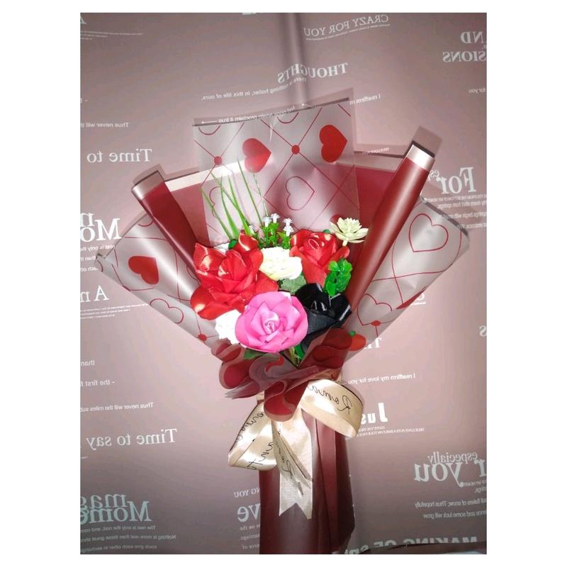 buket bunga, boneka 1