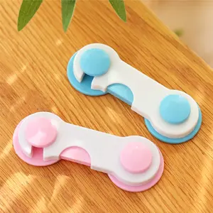 ALISA - ISI 4 KUNCI PENGAMAN LACI LEMARI KULKAS / PENGAMAN PINTU KULKAS LEMARI