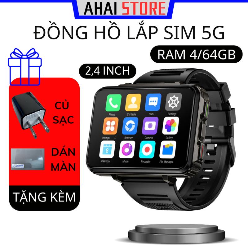 Đồng hồ Android VP99 Ram 4 64GB lắp sim nghe goi độc lập camera kép 13MP tải ứng dụng chơi game lướt tiktok