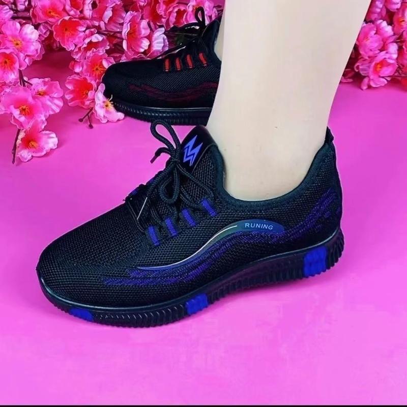 Product Introduction of Giày Nữ Dệt Fly, Hàng Mới Về Năm 2024, Phong Cách Phổ Biến Giày Thể Thao Jianbu Bắc Kinh Cũ, Nhẹ, Đế Mềm, Giày Thường Ngày Chống Trượt, Thoáng Khí, Thích Hợp Cho Mẹ 2