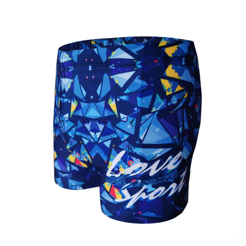 Product Introduction of Adult Men's Swimming Trunks Fashionable Printed Boxers plus-Sized plus Size Quick-Drying Swimming Equipment Hot Spring Swimming Trunks 2