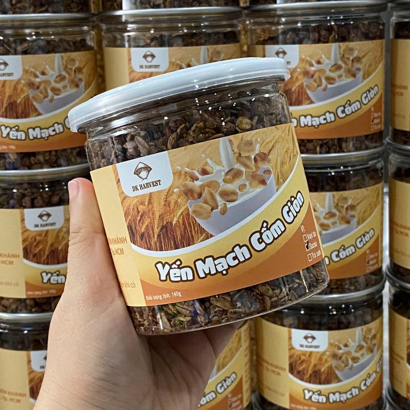  Yến mạch cốm giòn DK Harvest - Hũ 140g - snack ngũ cốc ăn sáng - Food Thức Ăn 