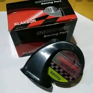 klakson kegon single eho mono motor hitam teromper  12v 2 volt bisa semua motor