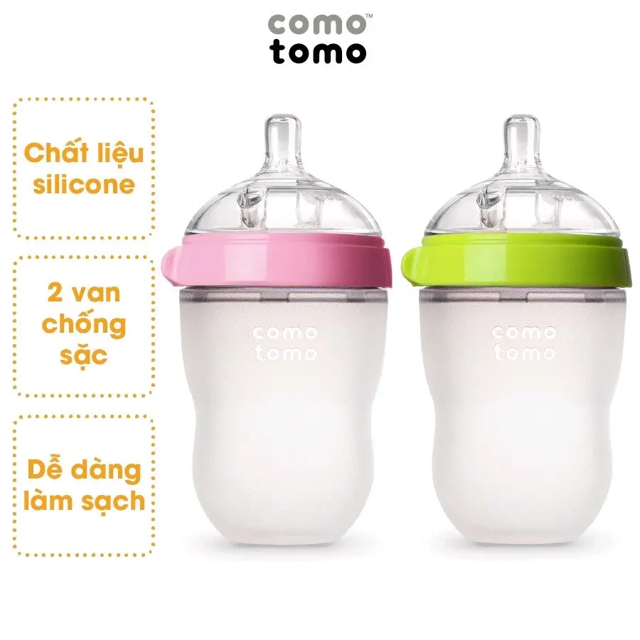 bình sữa comoto  ( tặng túi tỏi khi mua)