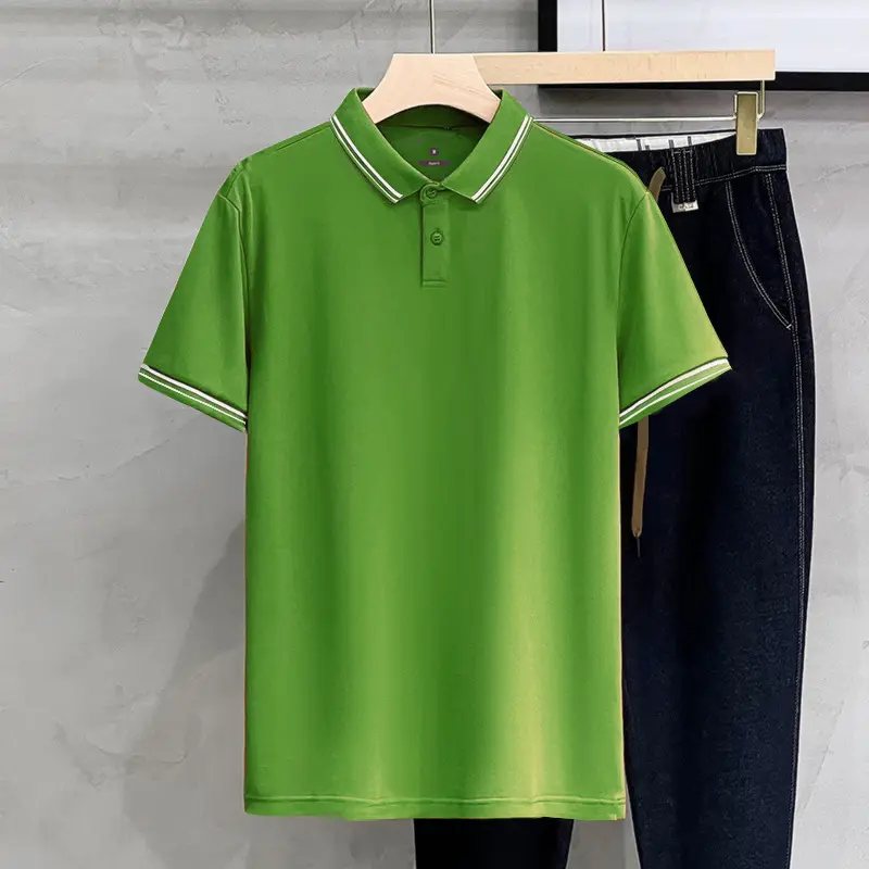 Áo Thun Polo Nam Có Cổ Cao Cấp, Áo Polo Nam Ngắn Tay Trơn Thương Hiệu Vicenzo Trắng Đen Nhiều Màu Chất Liệu Cao Cấp Menswear Shirt 6