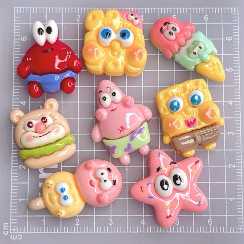 SET 10 JIBITZ STICKER CHARM BỌT BIỂN GẮN DÉP CROSS TRANG TRÍ PHỤ KIỆN ĐÃ GẮN NÚT